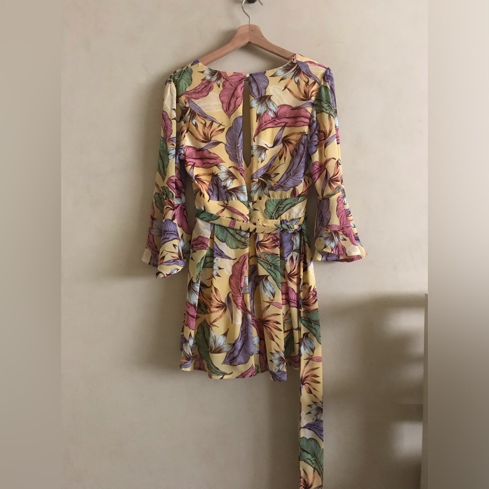 Gorgeous Floral Wrap Romper with Sash NWOT - Picture 5 of 7